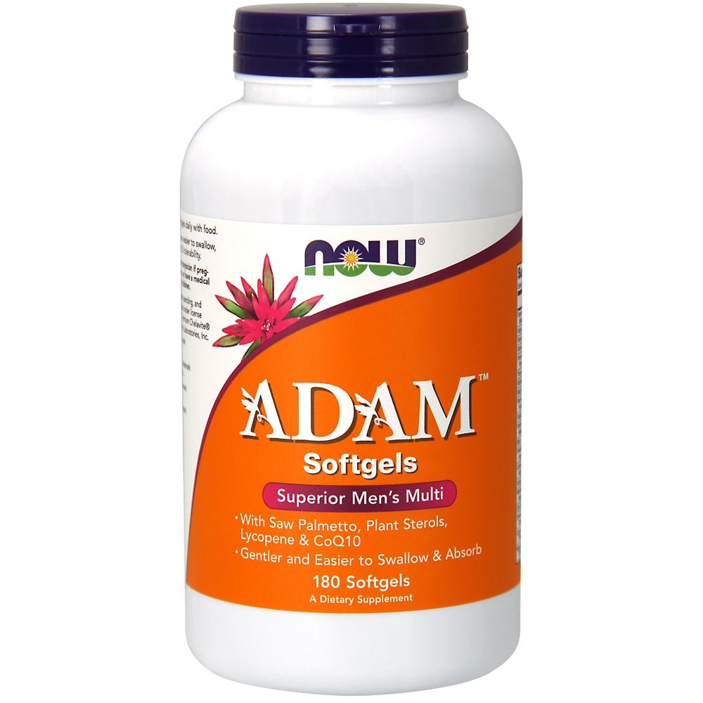 Адам Супериор Мультивитамины для мужчин - 180 мягких капсул - NOW Foods NOW Foods