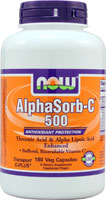 AlphaSorb-C 500 -- 180 Vegetarian Capsules (Вегетарианские капсулы) NOW Foods