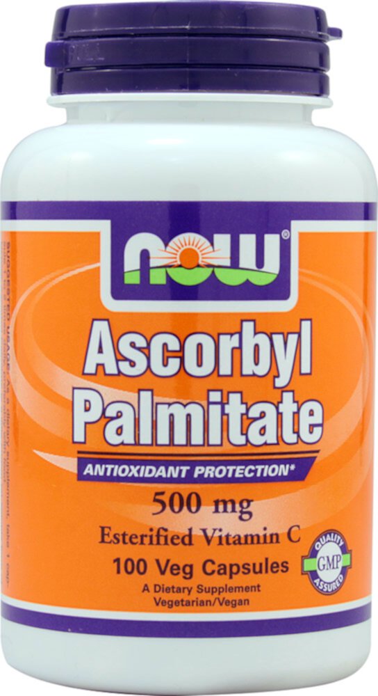 Аскорбил пальмитат NOW — 500 мг — 100 растительных капсул NOW Foods