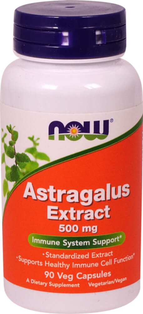 Экстракт астрагала — 500 мг — 90 растительных капсул NOW Foods