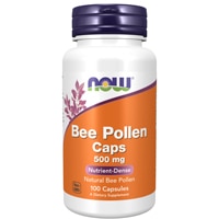 Капсулы с пчелиной пыльцой NOW — 500 мг — 100 капсул NOW Foods