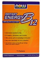NOW B12 Instant Energy -- 2000 мкг -- 75 пакетиков NOW Foods