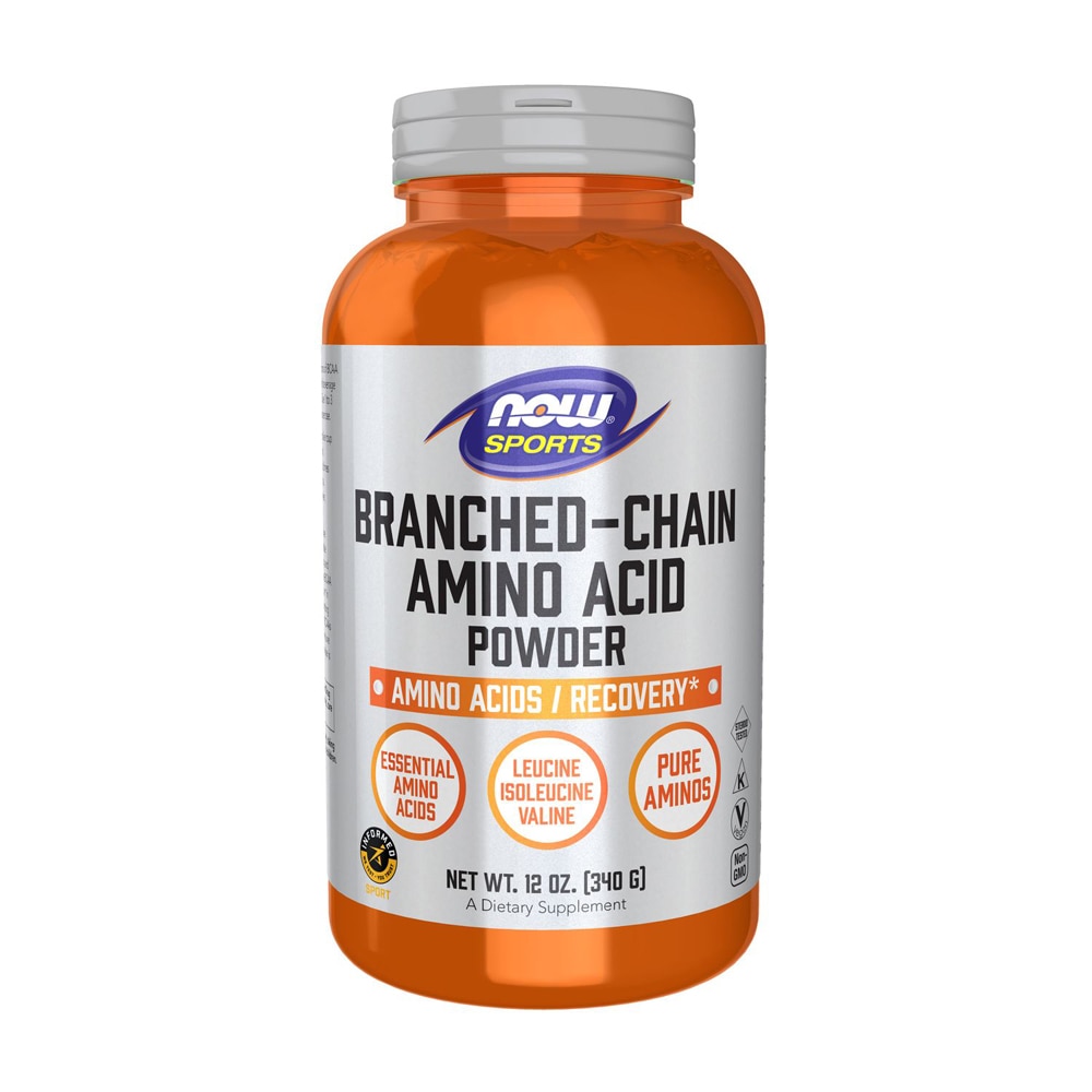 Branched Chain Amino Acid Powder (Порошок) - Informed Sport Certified -- 12 oz (Унции) NOW Foods