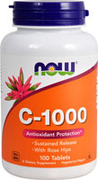 C-1000 с шиповником - 1000МГ - 100 таблеток - NOW Foods NOW Foods