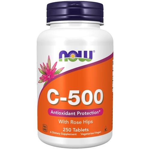 C-500 with Rose Hips -- 250 Tablets (Таблетки) NOW Foods