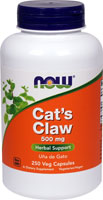 Cat's Claw -- 500 mg - 250 VegCaps NOW Foods