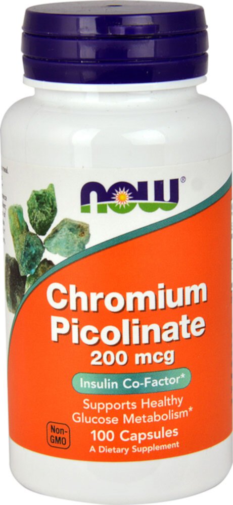 Хром Пиколинат - 200 мкг - 100 капсул - NOW Foods NOW Foods