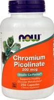 Хром Пиколинат - 200 мкг - 250 капсул - NOW Foods NOW Foods