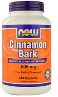 Cinnamon Bark -- 600 mg - 240 Capsules (Капсулы) NOW Foods