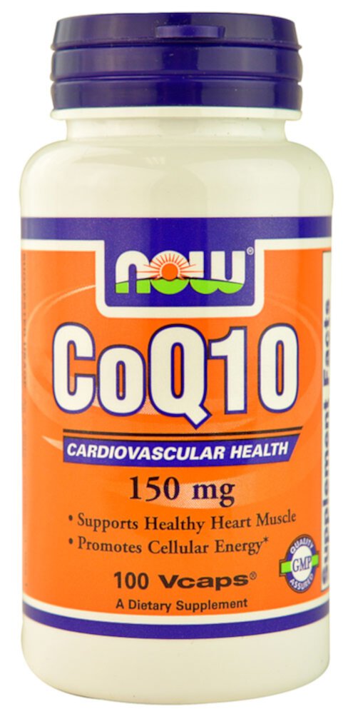 CoQ10 -- 150 mg - 100 Vcaps® NOW Foods