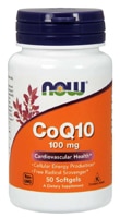 CoQ10 -- 100 mg - 50 Softgels (Мягкие капсулы) NOW Foods