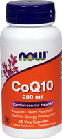 CoQ10 - 200 мг - 60 растительных капсул - NOW Foods NOW Foods