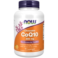 CoQ10 Жевательные - 200 мг - 90 леденцов - NOW Foods NOW Foods