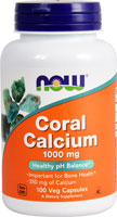 Коралловый кальций - 1000 мг - 100 вегетарианских капсул - NOW Foods NOW Foods