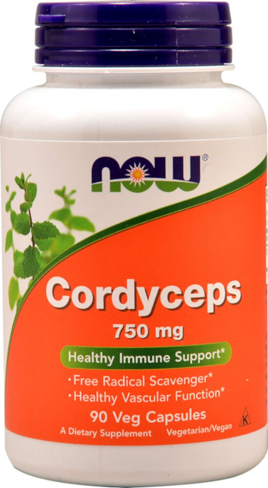 Cordyceps - 750 мг - 90 вегетарианских капсул - NOW Foods NOW Foods