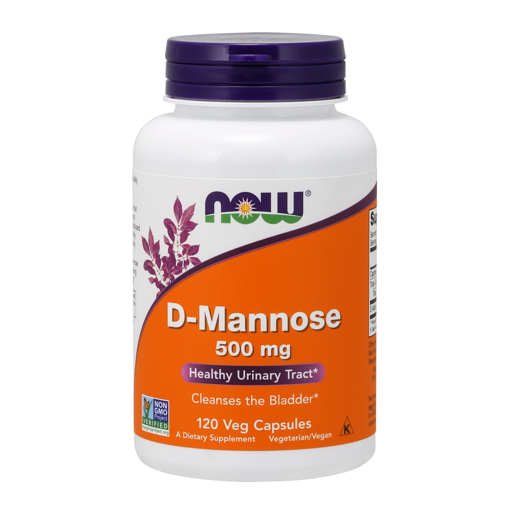 NOW D-манноза - 500 мг - 120 растительных капсул NOW Foods