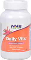 Daily Vits Мультивитамины и минералы, 250 таблеток NOW Foods