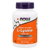 L-лизин двойной силы NOW — 1000 мг — 100 таблеток NOW Foods