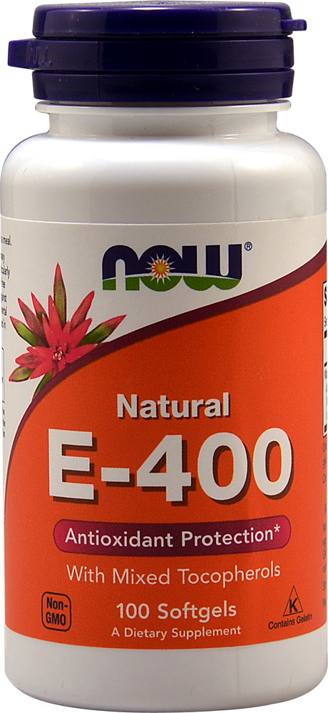 E-400 - 100 капсул - NOW Foods NOW Foods