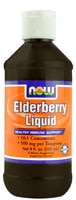 Elderberry Liquid (Жидкость) -- 500 mg - 8 fl oz (Жидкие унции) NOW Foods