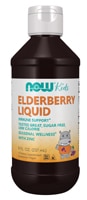 Elderberry Liquid (Жидкость) For Kids -- 8 fl oz (Жидкие унции) NOW Foods