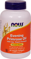 Evening Primrose Oil -- 1000 mg - 90 Veggie Softgels (Мягкие капсулы на растительной основе) NOW Foods