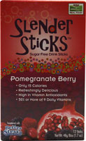 NOW Foods Slender Sticks Палочки для напитков без сахара Гранатовые ягоды -- 12 палочек NOW Foods