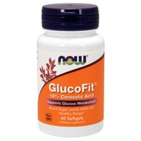 GlucoFit, 60 мягких таблеток NOW Foods
