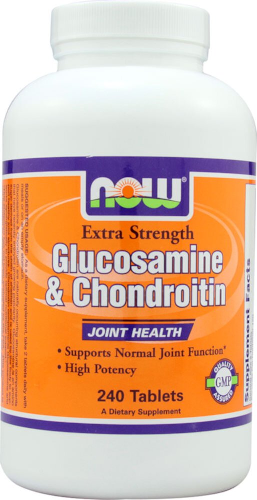 NOW Глюкозамин и хондроитин - 240 таблеток NOW Foods