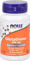 NOW Глутатион - 500 мг - 30 растительных капсул NOW Foods
