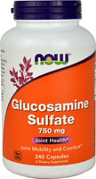 Сульфат глюкозамина NOW - 750 мг - 240 капсул NOW Foods