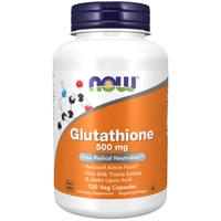 NOW Глутатион - 500 мг - 120 растительных капсул NOW Foods