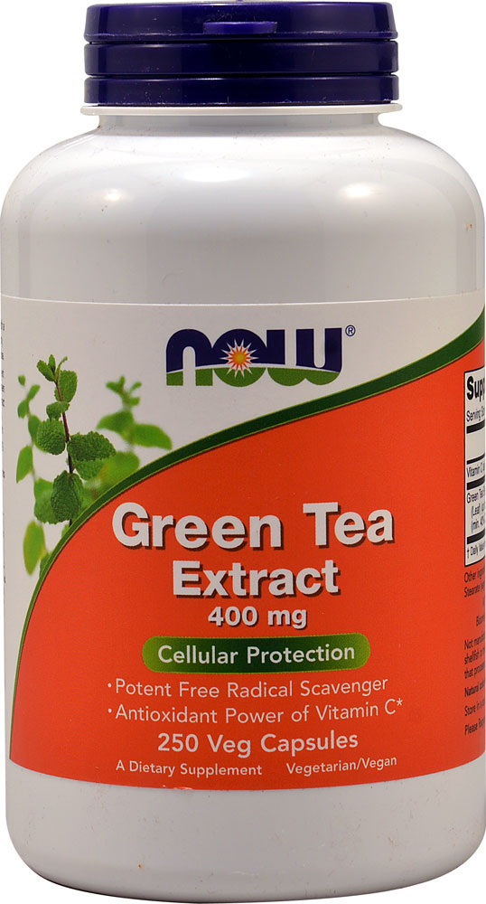 Экстракт Зеленого Чая - 400 мг - 250 вегетарианских капсул - NOW Foods NOW Foods
