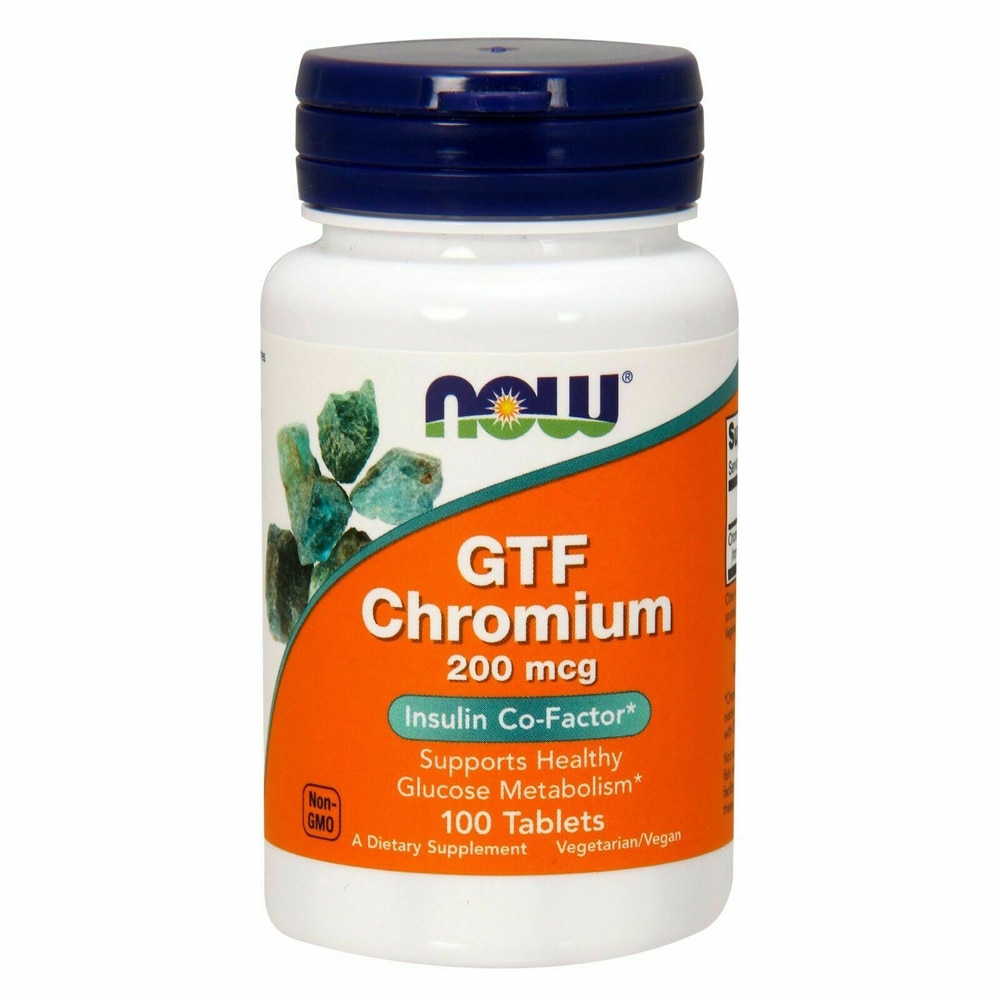 GTF Хром - 200 мкг - 100 таблеток - NOW Foods NOW Foods
