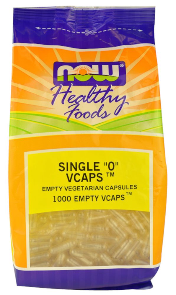 Healthy Foods Single "0" Empty Vcaps -- 1000 Vcaps® NOW Foods