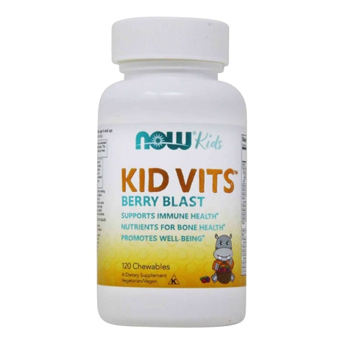 Kid Vits Berry Blast -- 120 Chewables (Жевательные таблетки) NOW Foods