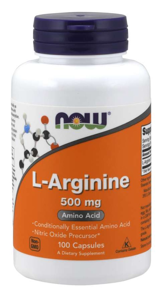 L-Arginine - 500 мг - 100 капсул - NOW Foods NOW Foods