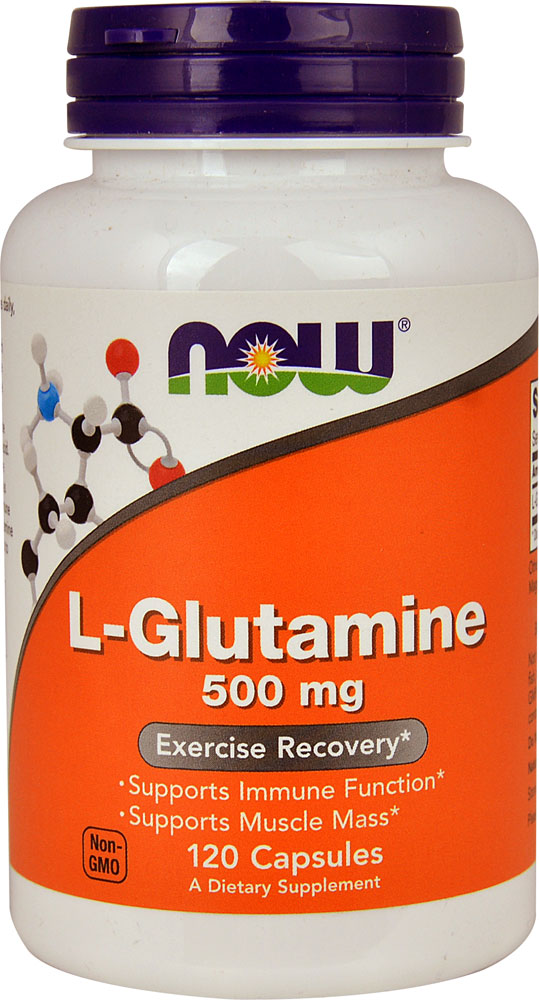 L-Глютамин - 500 мг - 120 растительных капсул - NOW Foods NOW Foods