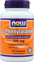 L-Phenylalanine -- 500 mg - 120 Capsules (Капсулы) NOW Foods