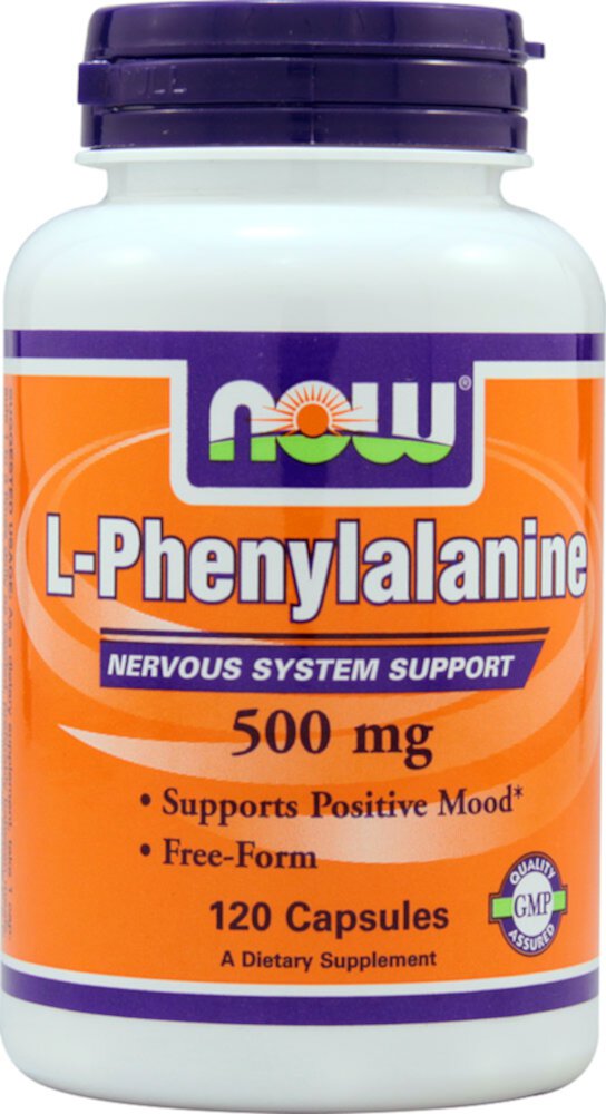 L-Phenylalanine -- 500 mg - 120 Capsules (Капсулы) NOW Foods