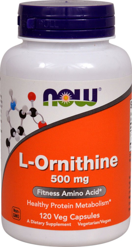 L-Орнитин - 500 мг - 120 капсул - NOW Foods NOW Foods