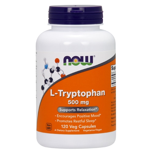 L-Триптофан - 500 мг - 120 вегетарианских капсул - NOW Foods NOW Foods