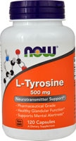 L-Tyrosine -- 500 mg - 120 Capsules (Капсулы) NOW Foods