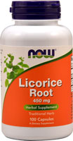 Солодка (Licorice Root) - 450 мг - 100 капсул - NOW Foods NOW Foods