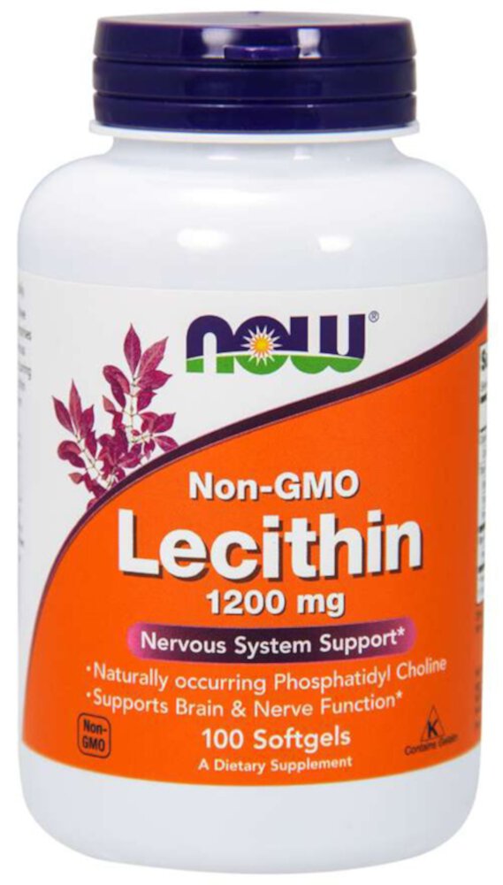 Лецитин - 1200 мг - 100 мягких капсул - NOW Foods NOW Foods
