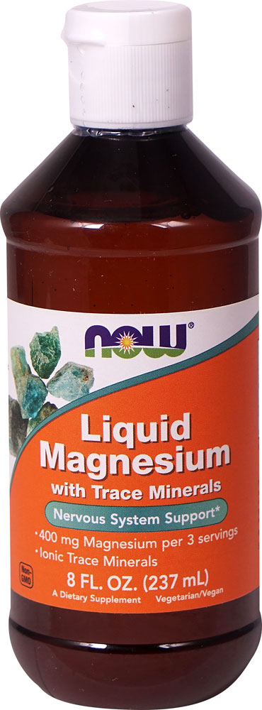 Жидкий Магний с Микроэлементами - 400 мг - 237 мл - NOW Foods NOW Foods