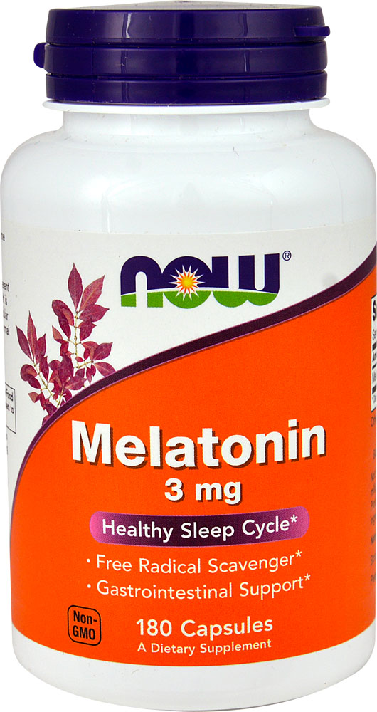 Мелатонин - 3 мг - 180 капсул - NOW Foods NOW Foods