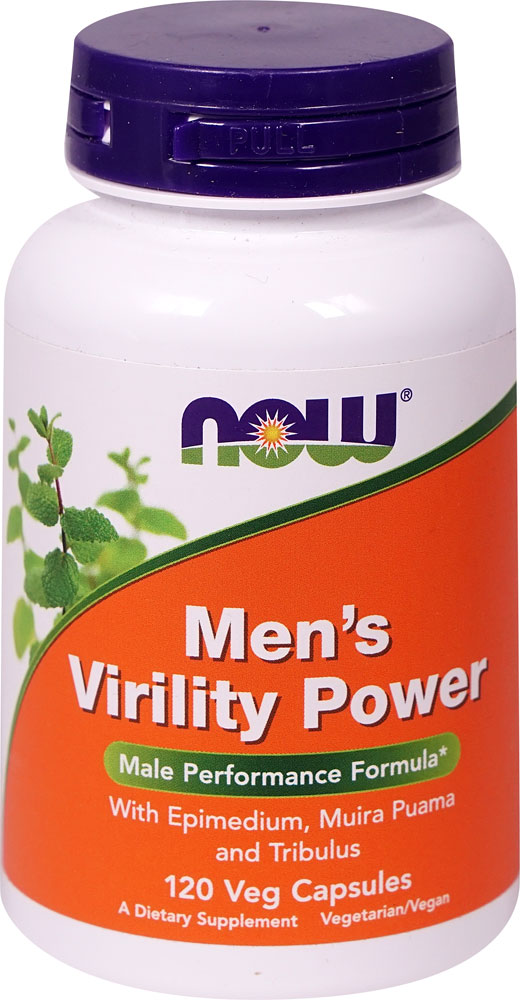 Men's Virility Power Male Performance Formula -- 120 Vegetarian Capsules (Вегетарианские капсулы) NOW Foods