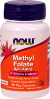 Метилфолат - 5000 мкг - 50 растительных капсул - NOW Foods NOW Foods