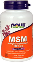 MSM (Метилсульфонилметан) - 1000 мг - 120 капсул - NOW Foods NOW Foods